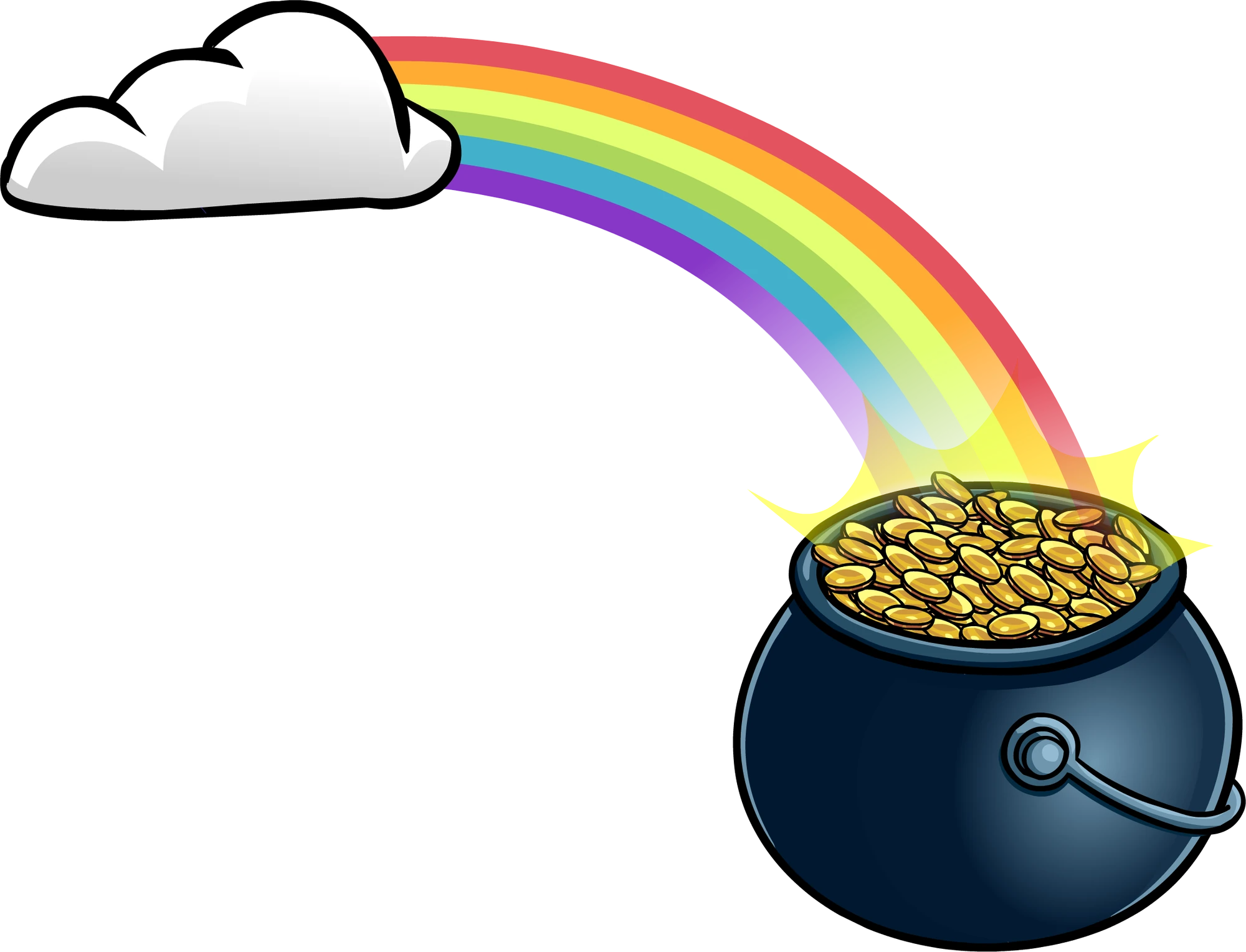 Rainbow with Pot O' Gold Club Penguin Wiki FANDOM powered by Wikia