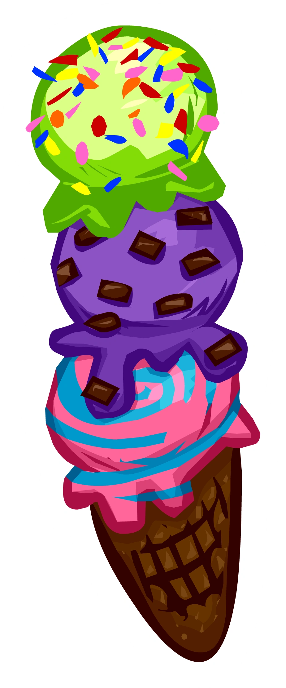 Triple Scoop Pin Club Penguin Wiki FANDOM powered by Wikia
