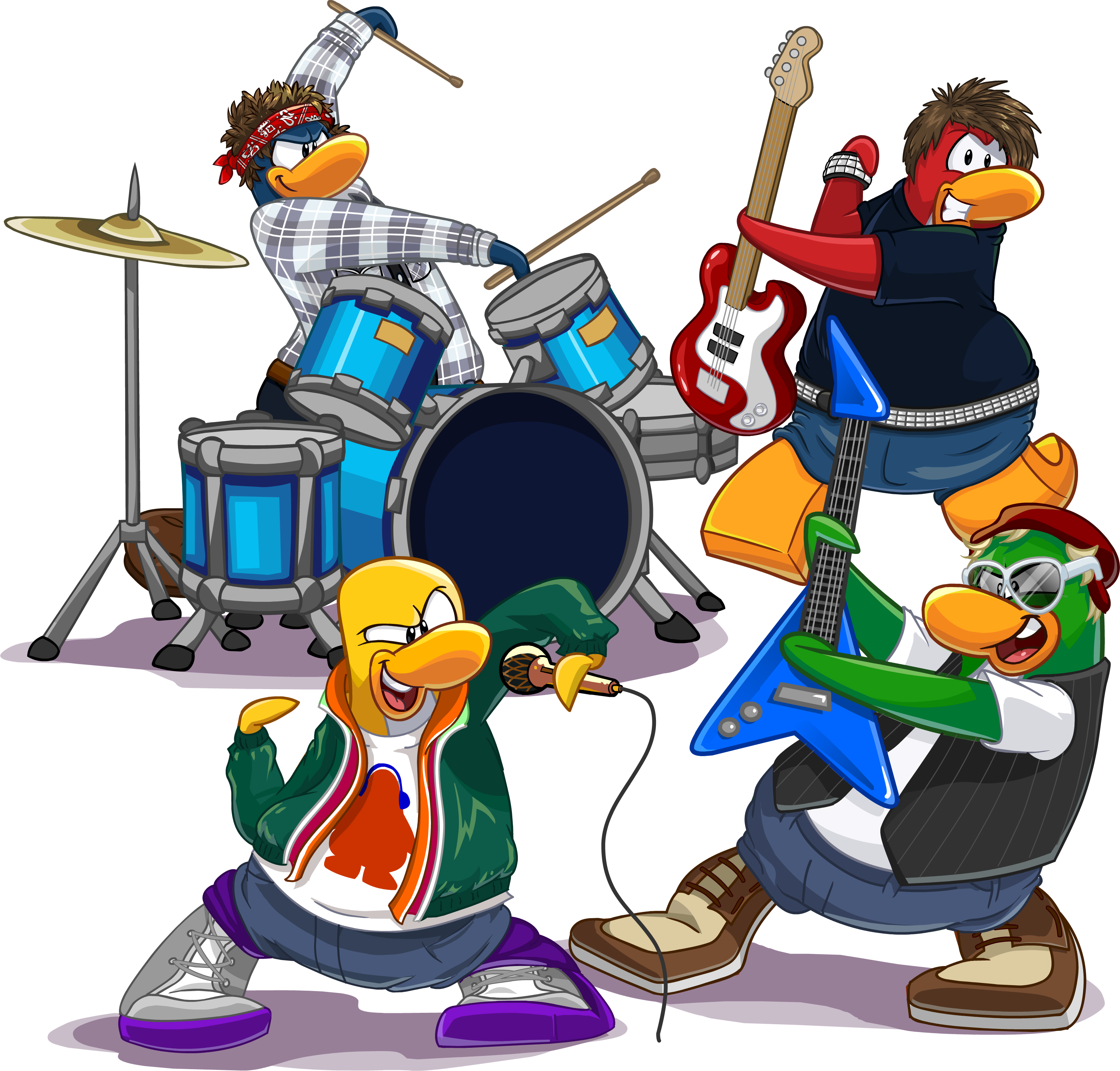 Image result for club penguin penguin band