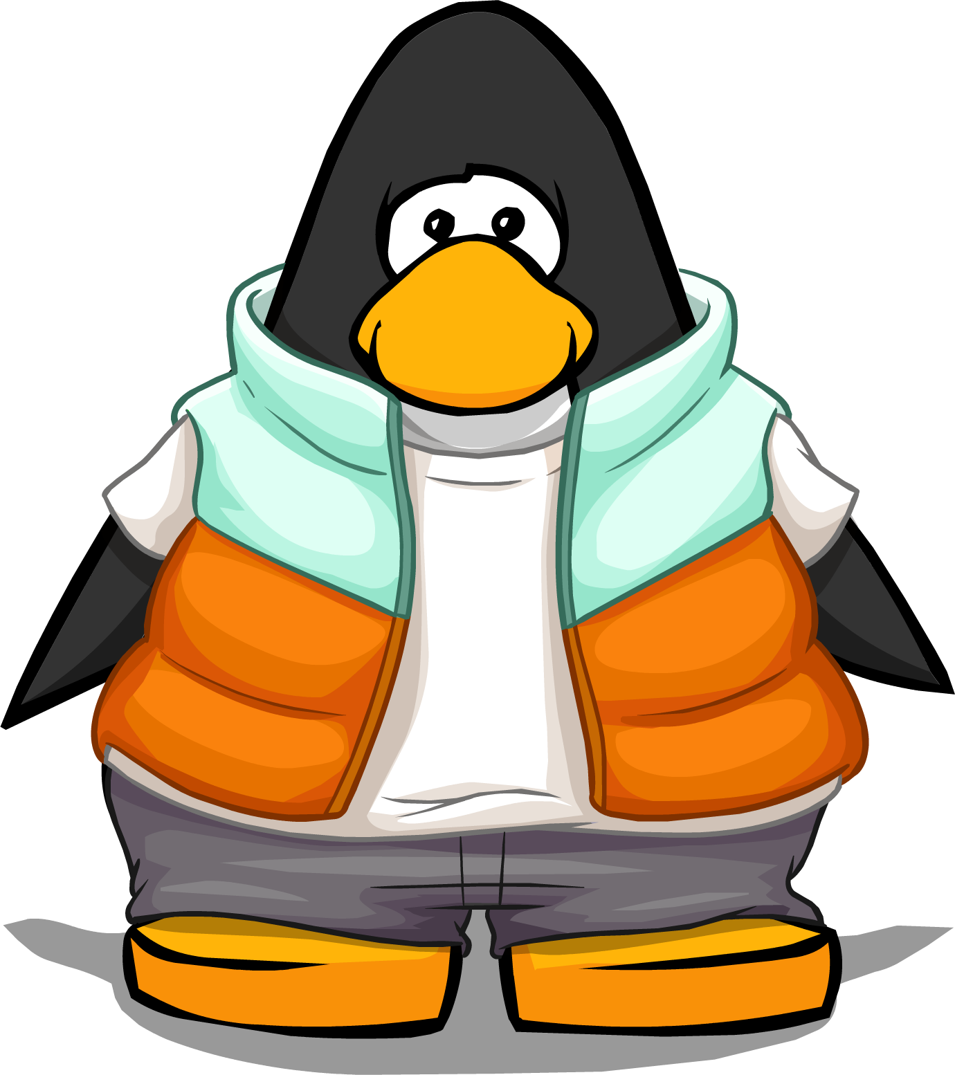 Image - Orange Puffer Vest Player Card.png | Club Penguin Wiki | FANDOM ...