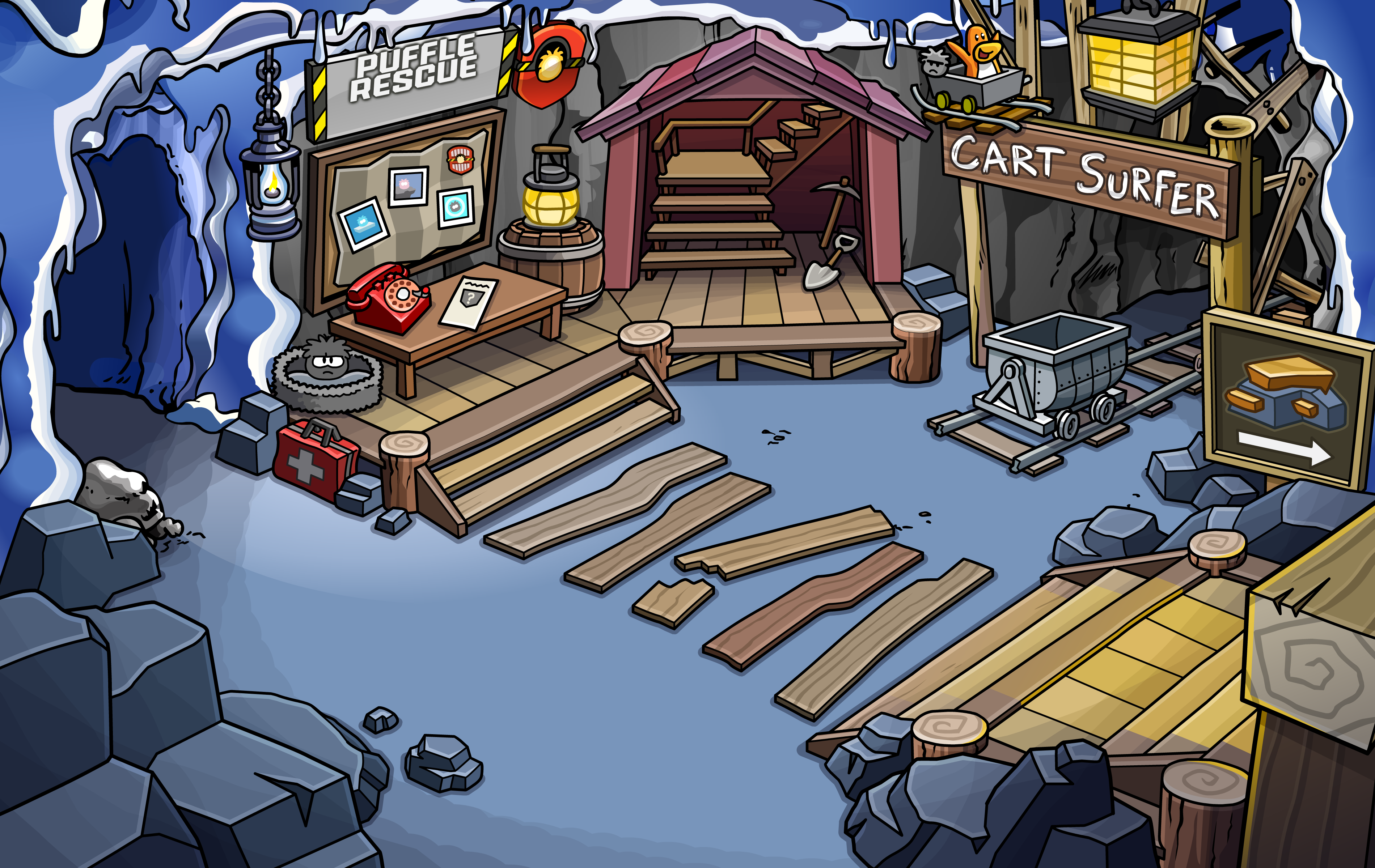 Club Penguin Rewritten Cheats™: Club Penguin Rooms #39: Town Center