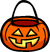 Pumpkin basket icon 0