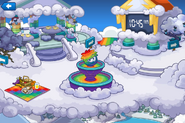 Rainbow Puffle Party Snow Forts