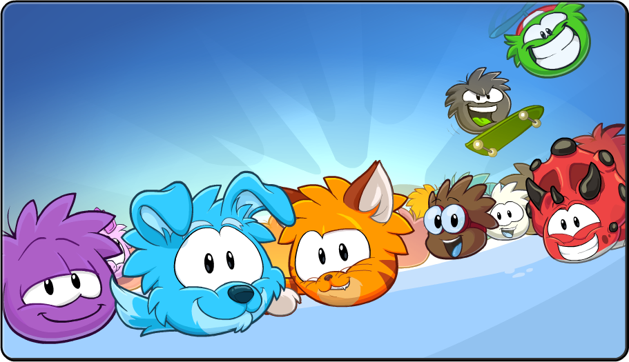 Soporte de Super Club Penguin on X: Isla 5 is Club Puffle. An universe  where the puffles are the dominant and the penguins are mascots. Puffle  Costumes are available in all rooms.