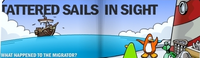 Migrator tattered in February 2007 - Club Penguin Times