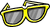 Giant Yellow Sunglasses
