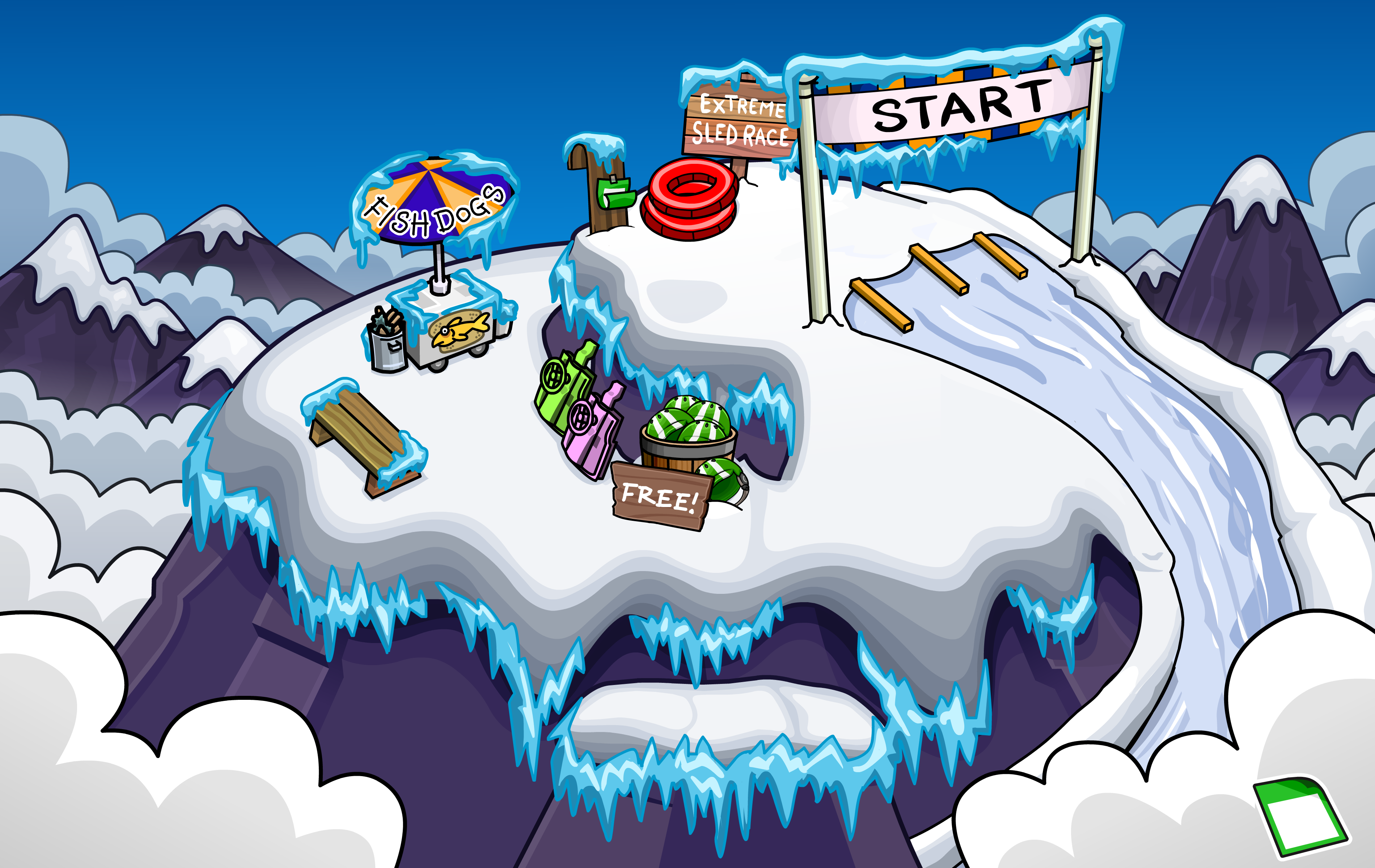 CP Rewritten: Dance Lounge Modernisation Completed – Club Penguin Mountains