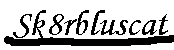 Sk8rbluscat signature