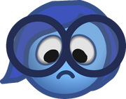 Inside Out Party 2015 Emoticons Sadness
