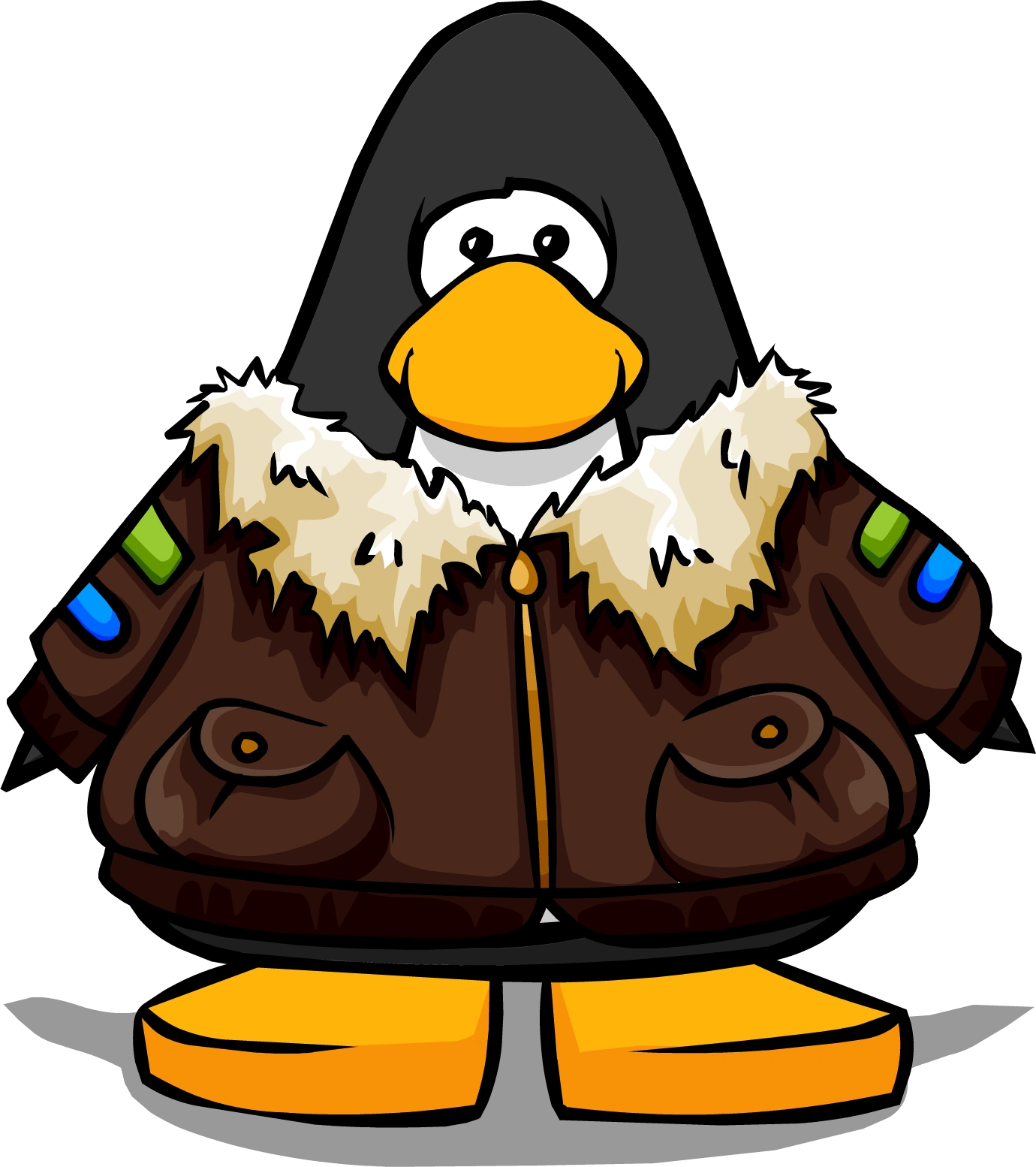 Image - Leather Pilots Jacket on a Player Card.png | Club Penguin Wiki