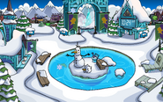 Frozen Party Snow Forts frozen