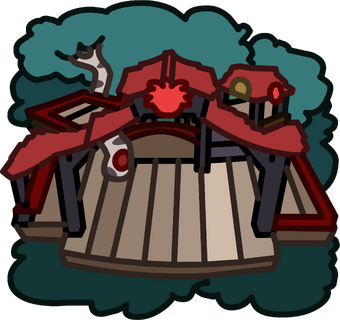 Red Puffle Tree House Club Penguin Wiki Fandom