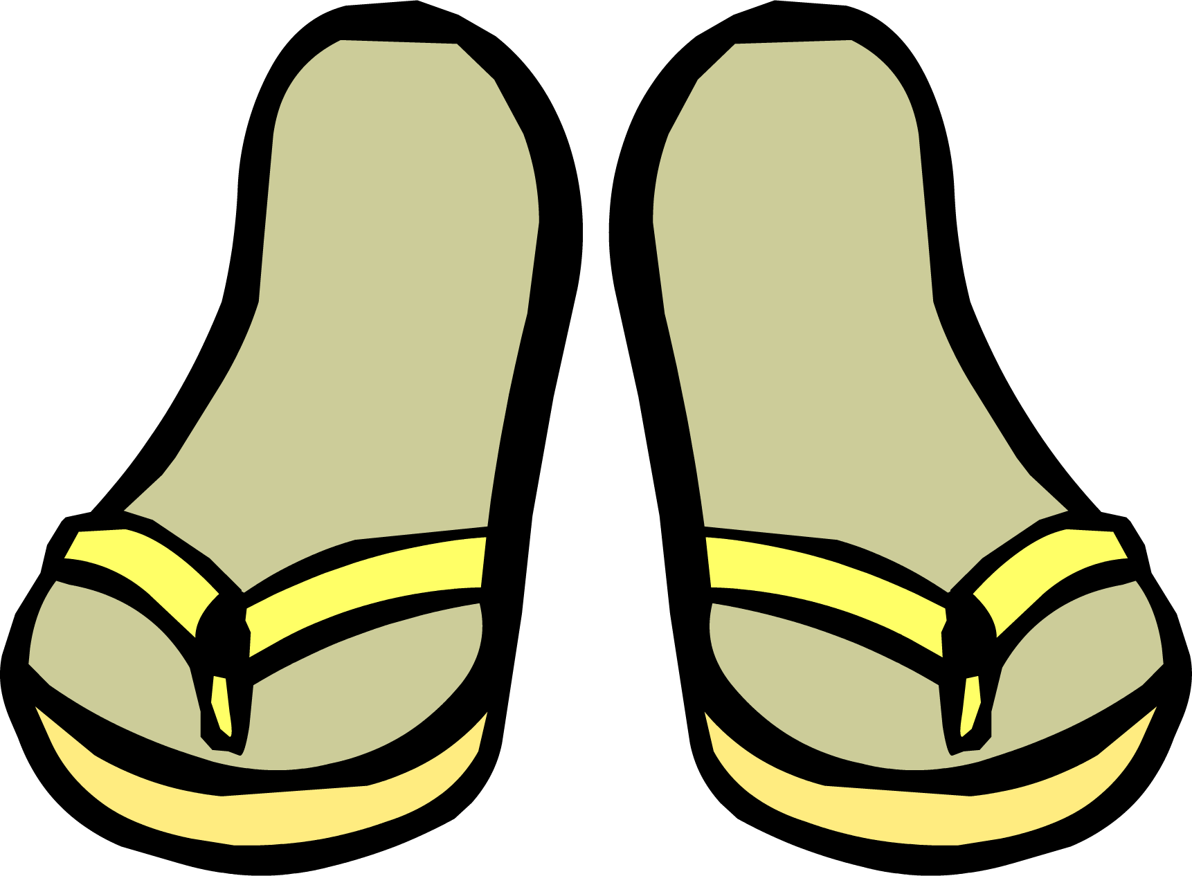 Yellow Sandals | Club Penguin Wiki | FANDOM powered by Wikia
