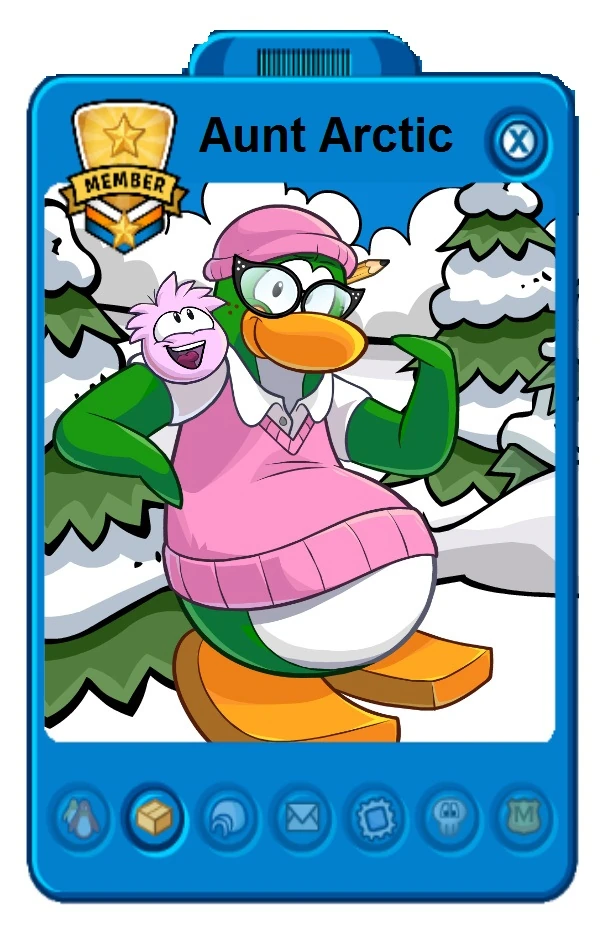 Image Aunt arctic's new playercardd.jpg Club Penguin Wiki FANDOM