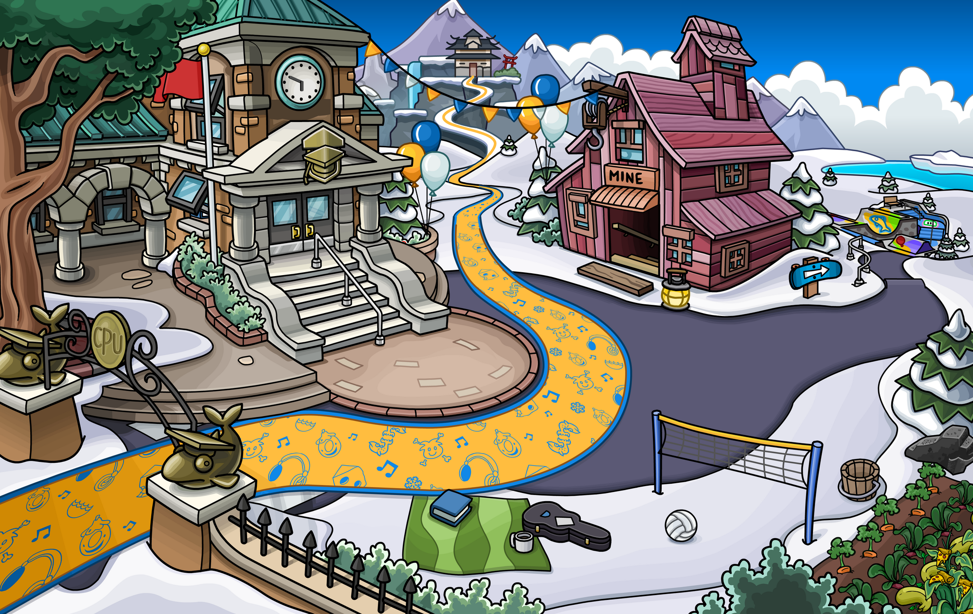Image Waddle On Party Mine Shack Png Club Penguin Wiki