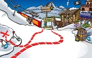 Fiesta de llegada de Rockhopper Ski Village
