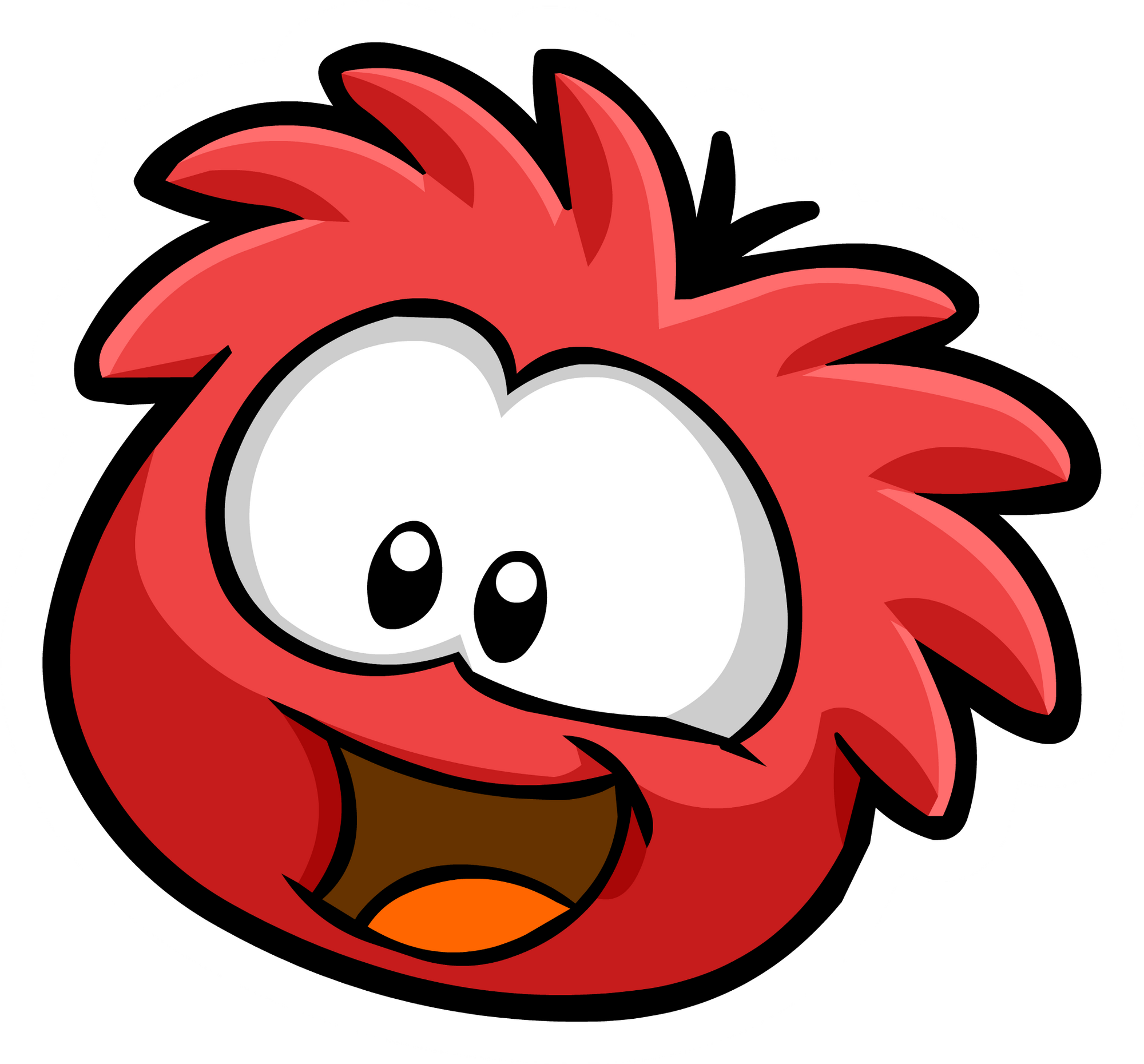 red puffle plush