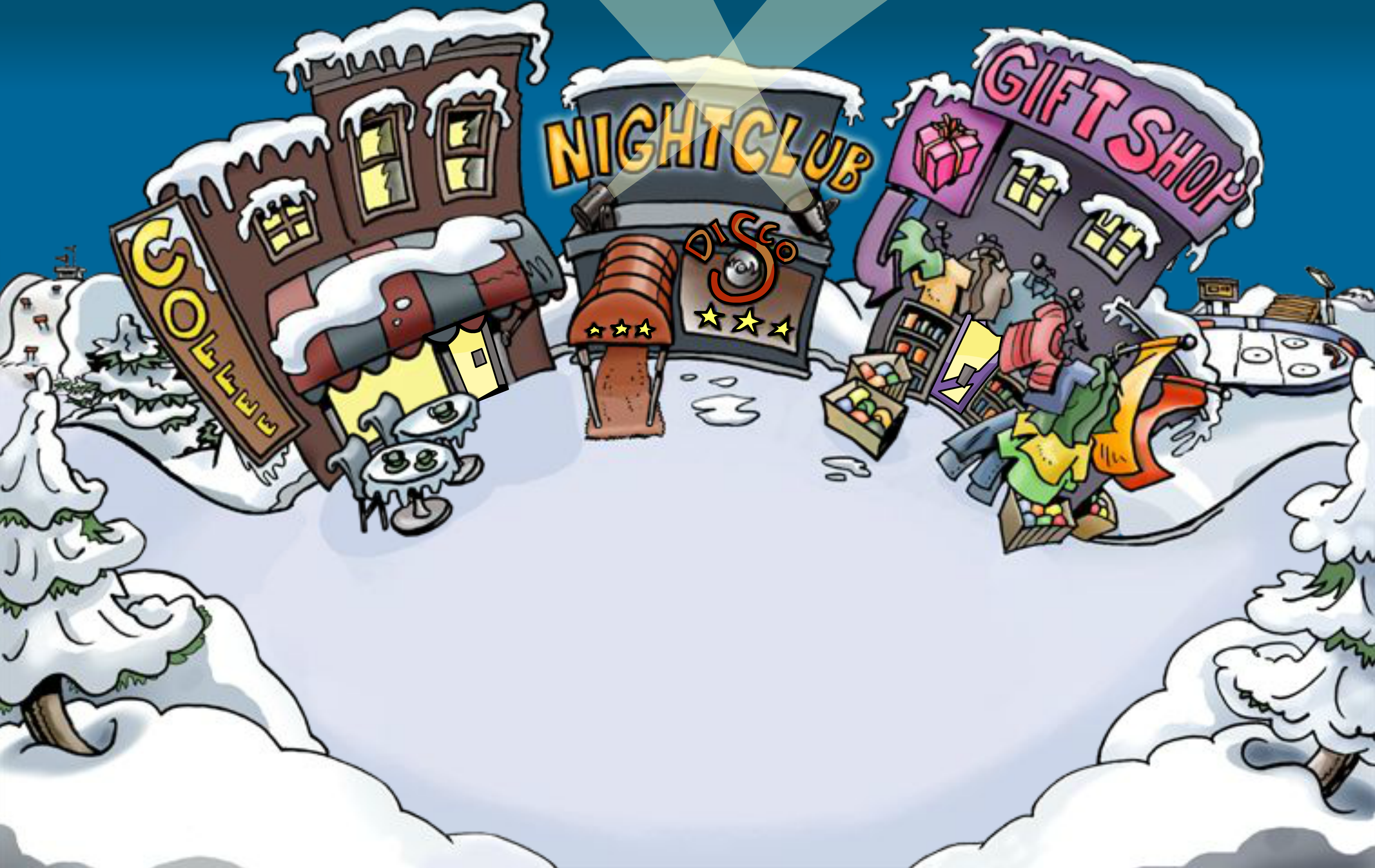 Club Penguin's Unreleased Rooms – Club Penguin Mountains