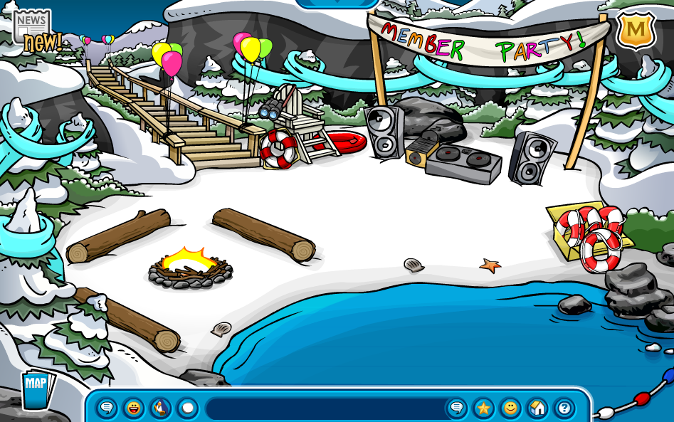 Club Penguin Rewritten Cheats™: Club Penguin Rooms #7: Cove