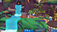 Waddle On Party Coconut Cove waterfall