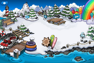 Rainbow Puffle Party Dock