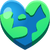 Emoji Earth Heart