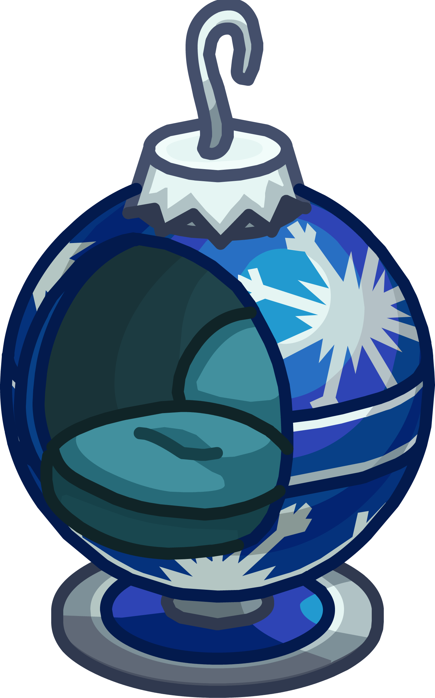 Blue Ornament Chair Club Penguin Wiki Fandom Powered By Wikia Blue Ornament Chair