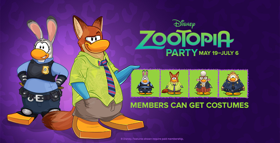 Image May 2016 Zootopia Party Homepage Screenpng Club Penguin Wiki