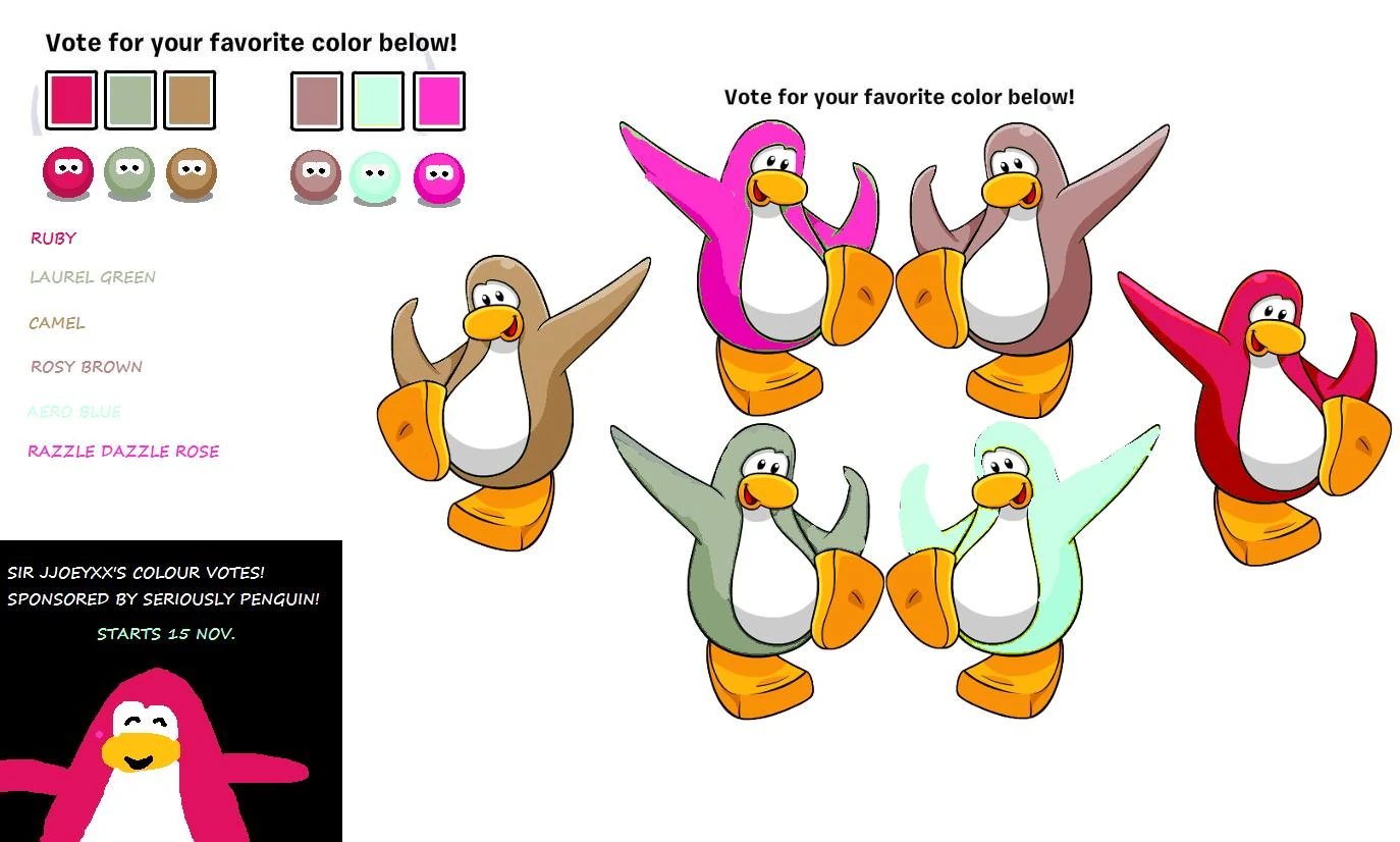 Image - Colour Vote 4.jpg | Club Penguin Wiki | FANDOM powered by Wikia