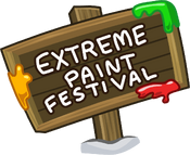 Extreme Paint Festival sign