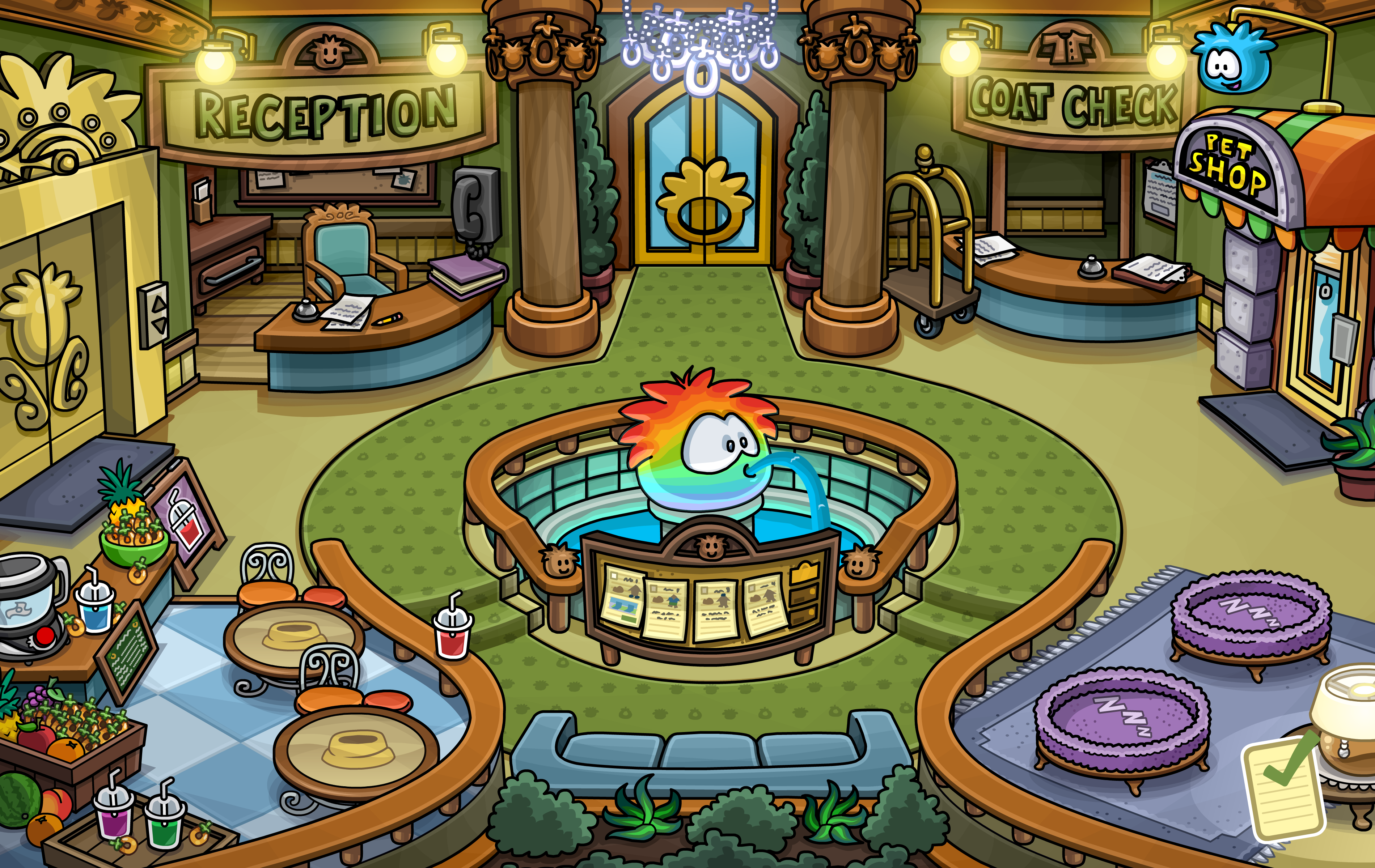 Club Penguin Rewritten Cheats™: Club Penguin Rooms #21: Night Club