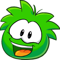 Puffle 2014 Transformation Player Card Green