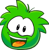 Puffle 2014 Transformation Player Card Green