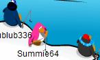 Penguins fishing