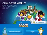 Holiday party 2011 login screen