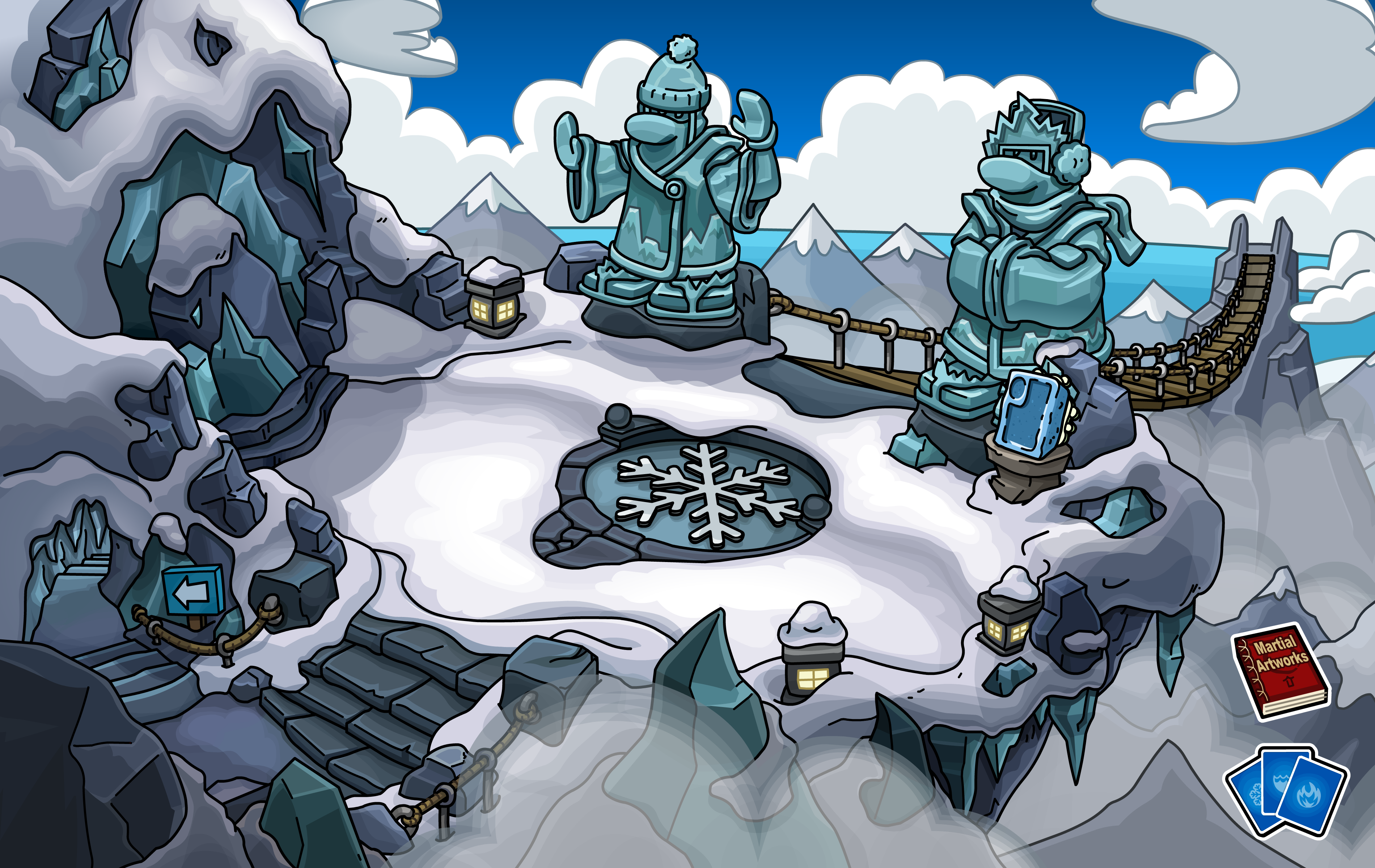 Club Penguin Rewritten Cheats™: Club Penguin Rooms #45: Snow Dojo