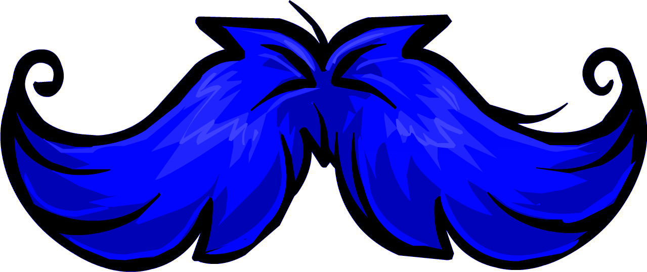 Image - Icon Blue Neon Mustache.png | Club Penguin Wiki | FANDOM