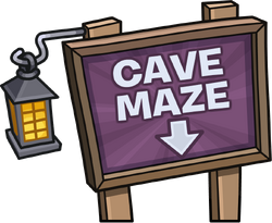 Cave Maze sign
