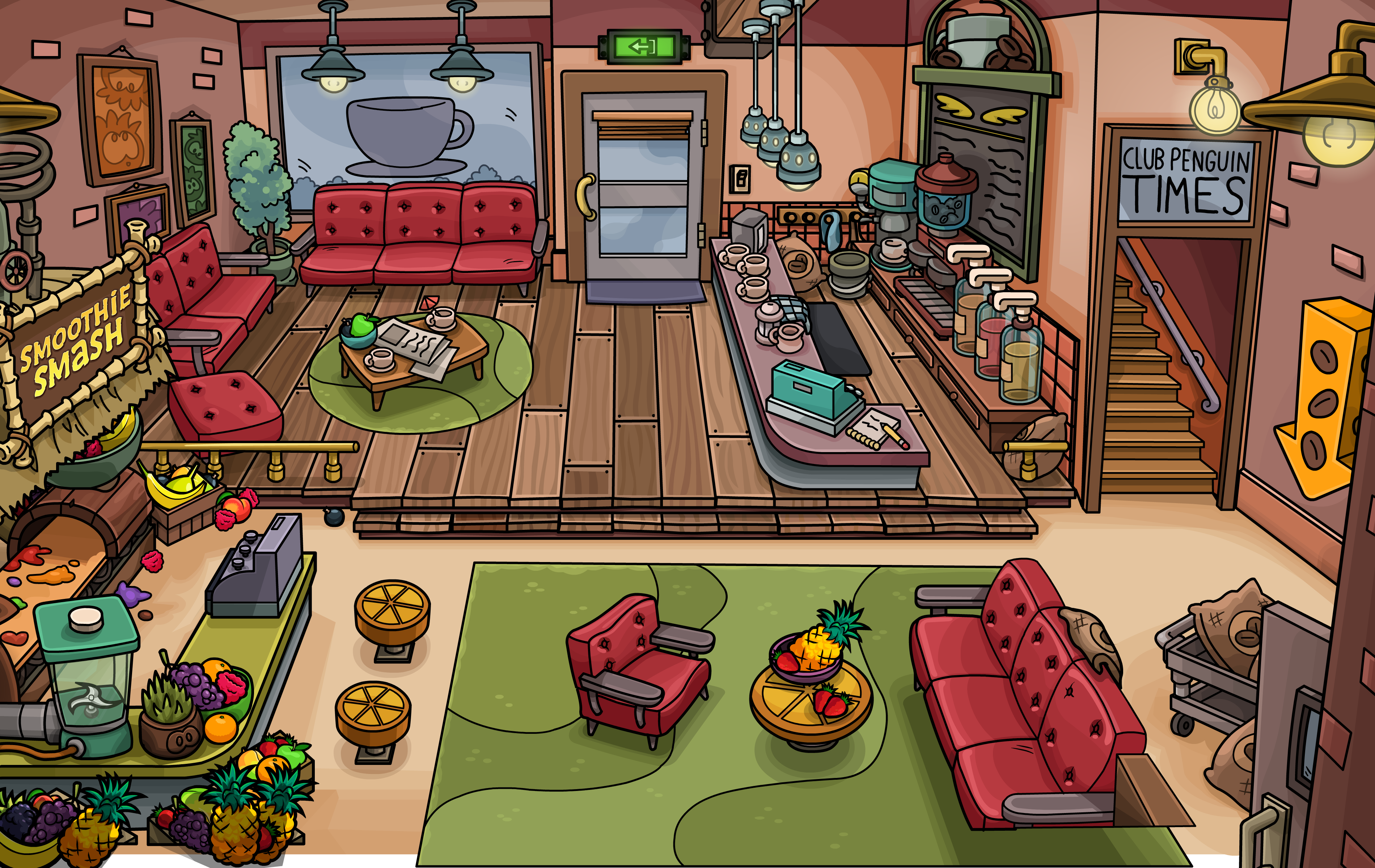 Book Room  Club penguin, Book room, Penguin room