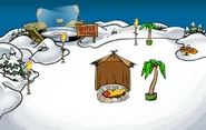Winter Luau Snow Forts