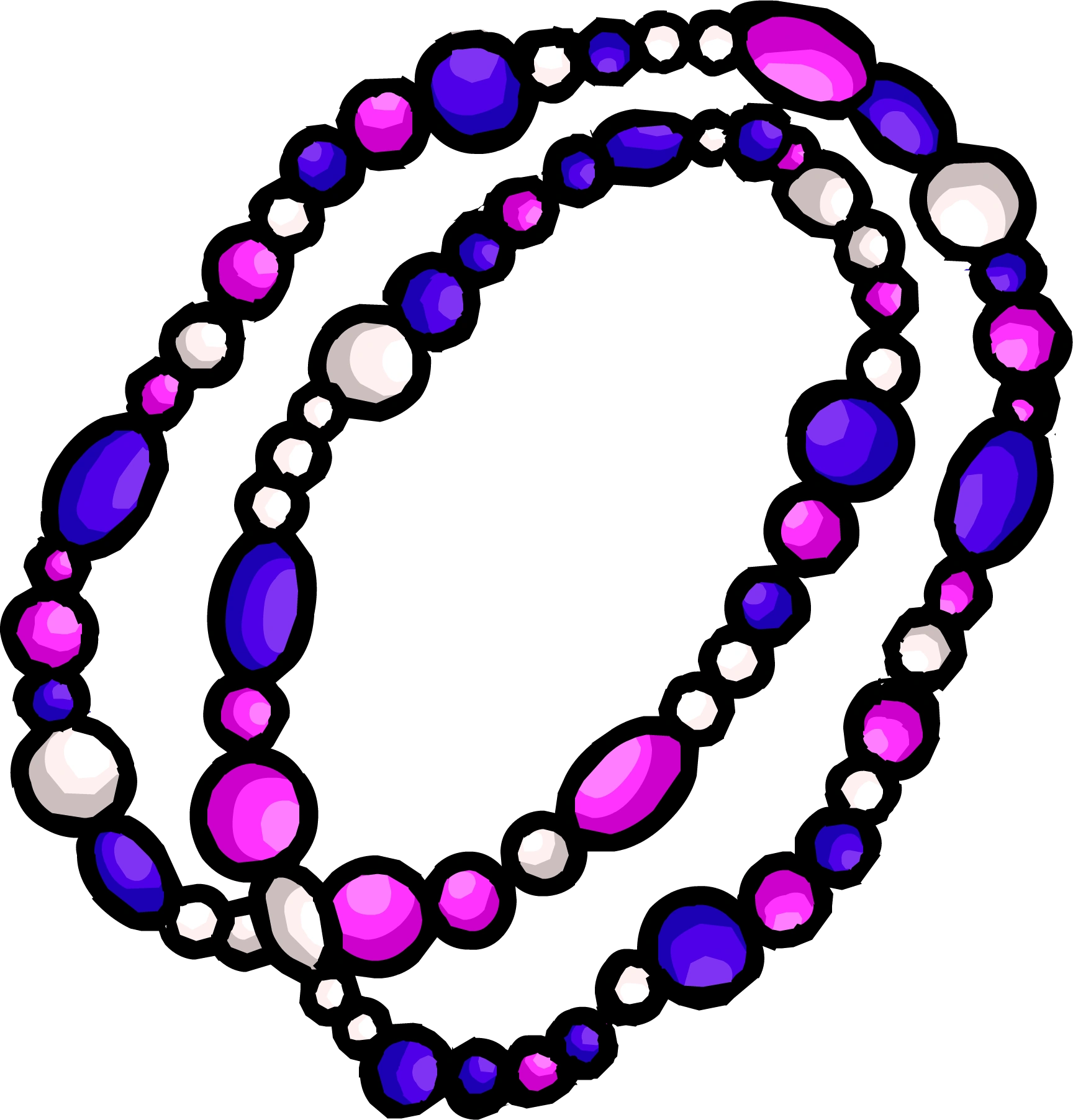 Purple Beaded Necklace Club Penguin Wiki FANDOM powered by Wikia