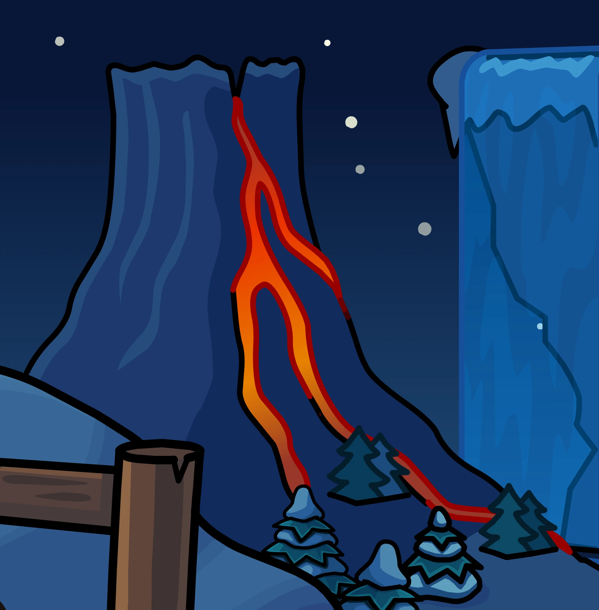 Image - Volcano from EPF Bootcamp.png | Club Penguin Wiki | FANDOM