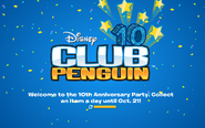 10th Anniversary Party logo screen