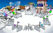Puffle Party 2010 Fuertes de nieve