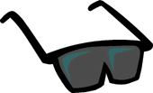 Black Sunglasses clothing icon ID 101