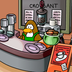 Resultado de imagem para barista do café club penguin
