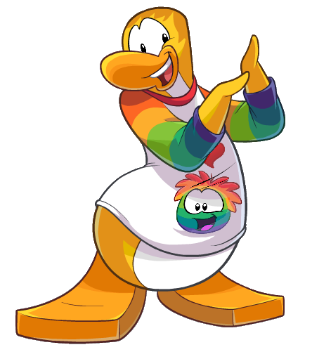 Image - Rainbow Puffle Penguin.png | Club Penguin Wiki | FANDOM powered ...