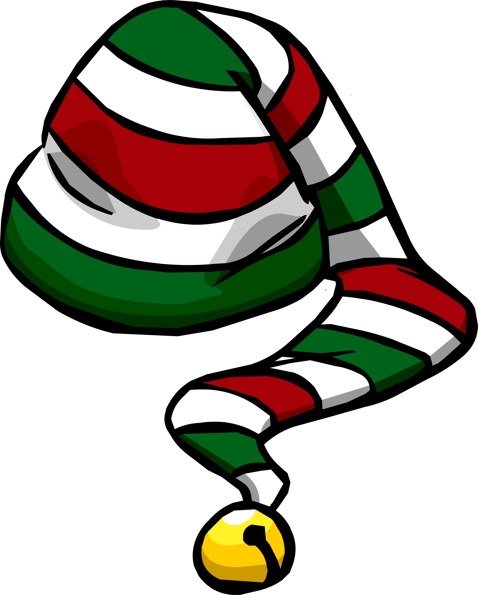 Image result for club penguin candy cane hat