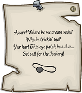 Island Adventure Party 2011 Eye Patch Pin note