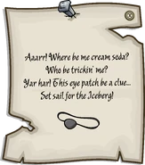Island Adventure Party 2011 Eye Patch Pin note